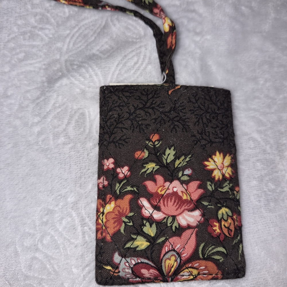 Vera Bradley Floral Quilted Mini Crossbody - Brown, Pink & Orange